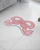 Amazon shaped bow faux cashmere floor mat, absorbent bathroom doormat, easy-care entrance doormat in stock.