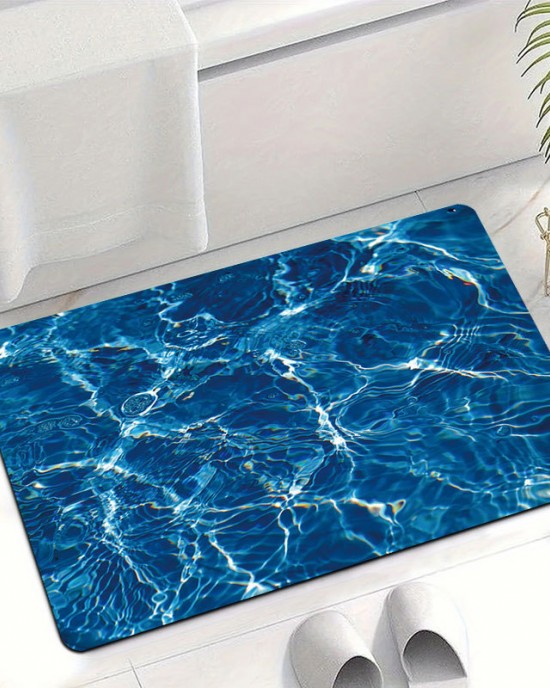 Creative visual corrugated diatom mud floor mat, absorbent, quick-drying floor mat for the bathroom, easy-care floor mat for the entryway. Creative visual corrugated diatom mud floor mat, absorbent, quick-drying floor mat for the bathroom, easy-care floor mat for the entryway.