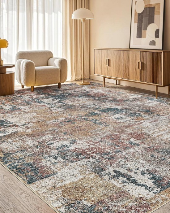 Cross-border TEMU cross-border Persian printed carpet for home living room decoration, dirt-resistant, non-slip, easy-care coffee table rug in stock
