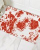 Factory direct cross-border Halloween bloody footprint crystal velvet floor mat, stain-resistant, wear-resistant doormat for bathroom. Slip mats Factory direct cross-border Halloween bloody footprint crystal velvet floor mat, stain-resistant, wear-resistant doormat for bathroom. Slip mats