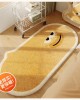 Cartoon bedroom bedside rug, funny expression cute plush bedside mat, long imitation cashmere carpet decorative mat Cartoon bedroom bedside rug, funny expression cute plush bedside mat, long imitation cashmere carpet decorative mat