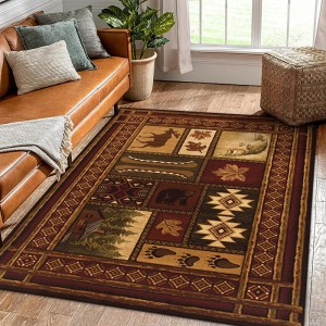 Cross-border American living room rugs, Amazon's hot-selling foldable living room rugs, American ethnic-style floor mats.