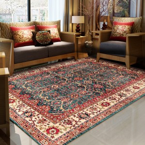 Cross-border Bohemian Living Room Carpet, Non-Slip, Stain-Resistant, Easy-Care, Sofa Blanket, Coffee Table Mat, Bedroom Bedside Blanket
