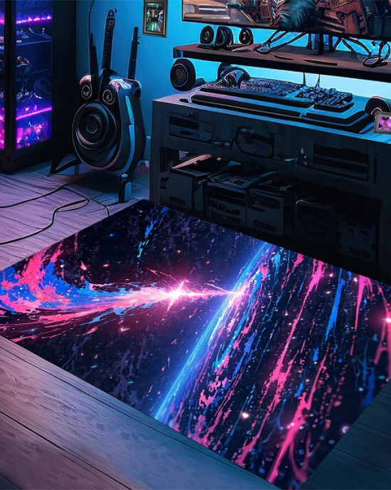 Cross-border Amazon starry sky carpet, stain-resistant and wear-resistant entrance doormat, gaming room, living room, and coffee table easy-care carpet Cross-border Amazon starry sky carpet, stain-resistant and wear-resistant entrance doormat, gaming room, living room, and coffee table easy-care carpet