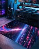Cross-border Amazon starry sky carpet, stain-resistant and wear-resistant entrance doormat, gaming room, living room, and coffee table easy-care carpet Cross-border Amazon starry sky carpet, stain-resistant and wear-resistant entrance doormat, gaming room, living room, and coffee table easy-care carpet