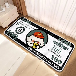 Cartoon imitation cashmere bedside decorative non-slip carpet, bedroom wall-to-wall carpet, thickened living room carpet available for dropshipping