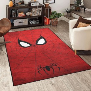 Cross-border Marvel Spider-Man living room carpet, esports room decorative bedside rug, stain-resistant and wear-resistant coffee table mat in stock