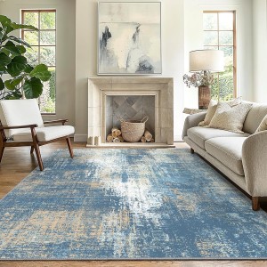 TEMU Cross-border Nordic Abstract Carpet, Living Room Decorative, Easy-Care, Non-Slip Sofa Blanket, Stain-Resistant Bedside Blanket