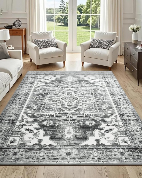 Cross-border Amazon Persian carpet, living room, stain-resistant, easy-care, dust-proof bedside decorative rug Cross-border Amazon Persian carpet, living room, stain-resistant, easy-care, dust-proof bedside decorative rug