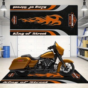 New Amazon cross-border crystal velvet floor mats for home basements, stain-resistant, wear-resistant, and easy-care motorcycle display mats