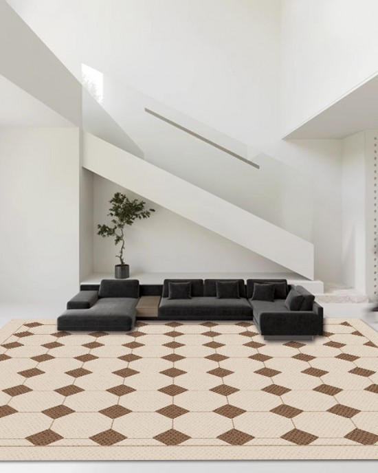 Nordic minimalist living room carpet, sofa coffee table blanket, bedroom bedside mat, high-end full-length closet carpet