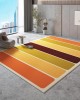 Dopamine Instagram-style imitation cashmere living room rug, non-slip bedside rug for girls' bedrooms, hotel and B&B decorative mat