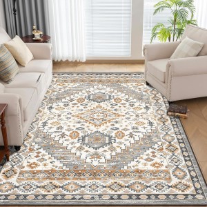 Cross-border light luxury vintage Persian carpets, stain-resistant, full-length coffee table mats for living rooms, bedroom decorative bedside rugs in stock
