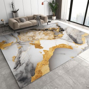Cross-border factory direct-stock light luxury carpet, large-scale full-coverage living room coffee table mat, easy-care bedroom bedside rug