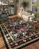 Factory Direct Bohemian American Floral Rug, Living Room Decorative Rug, Non-Slip, Wear-Resistant Coffee Table Mat