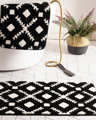 Cartoon imitation cashmere floor mats, absorbent bathroom doormats, non-slip floor mats for bathrooms Cross-border water doormats