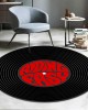 Cross-border round living room carpet. CD record creative carpet, simple chair mat, bedroom bedside mat