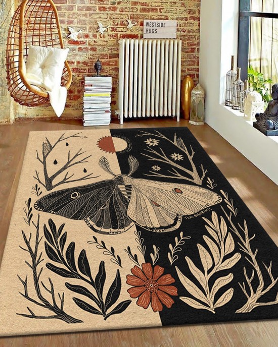American retro animal carpet, living room decorative wall-to-wall rug, stain-resistant and wear-resistant area rug for bedroom bedside rug American retro animal carpet, living room decorative wall-to-wall rug, stain-resistant and wear-resistant area rug for bedroom bedside rug
