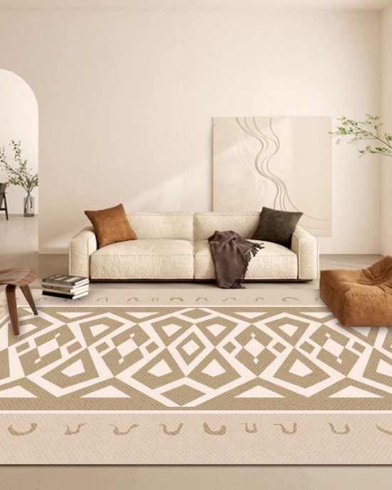 Nordic minimalist living room carpet, sofa coffee table blanket, bedroom bedside mat, high-end full-length closet carpet