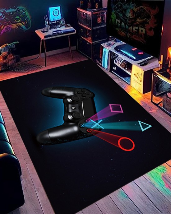 Cross-border Amazon Game Controller Printed Carpet, Home Gaming Room Decorative non-slip, stain-resistant, easy-care, dust-proof mats Cross-border Amazon Game Controller Printed Carpet, Home Gaming Room Decorative non-slip, stain-resistant, easy-care, dust-proof mats