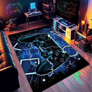 Cross-border Amazon Game Controller Printed Carpet, Home Gaming Room Decorative non-slip, stain-resistant, easy-care, dust-proof mats