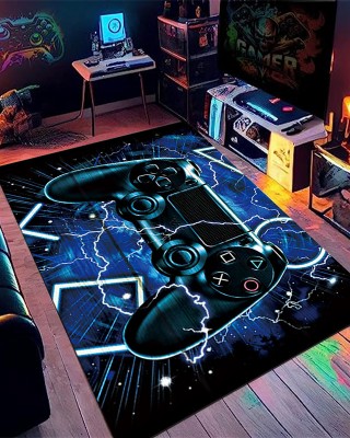 Cross-border Amazon Game Controller Printed Carpet, Home Gaming Room Decorative non-slip, stain-resistant, easy-care, dust-proof mats