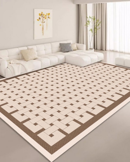 Nordic minimalist living room carpet, sofa coffee table blanket, bedroom bedside mat, high-end full-length closet carpet