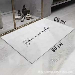 Cross-border TEMU cross-border marble diatom mud floor mats, non-slip and easy-care bathroom floor mats, wear-resistant entrance mats