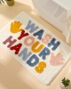 Cartoon wash time bathroom faux cashmere absorbent doormat, thick entryway doormat in stock. Cartoon wash time bathroom faux cashmere absorbent doormat, thick entryway doormat in stock.