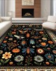Cross-border American-style wall-to-wall living room carpet, absorbent, stain-resistant, easy-to-care sofa rug, outdoor balcony decorative rug.