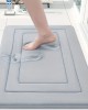 Temu Amazon spot shipping, cross-border zigzag pattern coral fleece floor mat, factory wholesale, non-slip bathroom mats