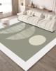 In stock Green forest-style minimalist living room carpet, ins-style sofa and coffee table mat, simple, high-end wall-to-wall carpet for home use.