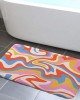 Creative striped diatom mud bathroom mat, non-slip, absorbent bathroom, foot mat, stain-resistant, easy-to-care entryway. Floor Mats Creative striped diatom mud bathroom mat, non-slip, absorbent bathroom, foot mat, stain-resistant, easy-to-care entryway. Floor Mats