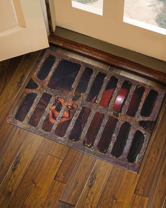 Amazon cross-border clown Halloween series printed floor mats for home entryways, stain-resistant, wear-resistant, and easy-care doormats.