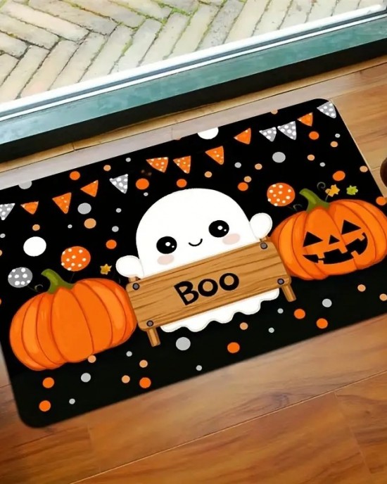 Cross-border Amazon Halloween-themed floor mat, home entryway, easy-care doormat, bathroom, non-slip mat Cross-border Amazon Halloween-themed floor mat, home entryway, easy-care doormat, bathroom, non-slip mat