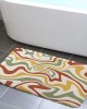 Creative striped diatom mud bathroom mat, non-slip, absorbent bathroom, foot mat, stain-resistant, easy-to-care entryway. Floor Mats Creative striped diatom mud bathroom mat, non-slip, absorbent bathroom, foot mat, stain-resistant, easy-to-care entryway. Floor Mats