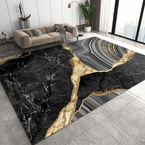 Cross-border factory direct-stock light luxury carpet, large-scale full-coverage living room coffee table mat, easy-care bedroom bedside rug