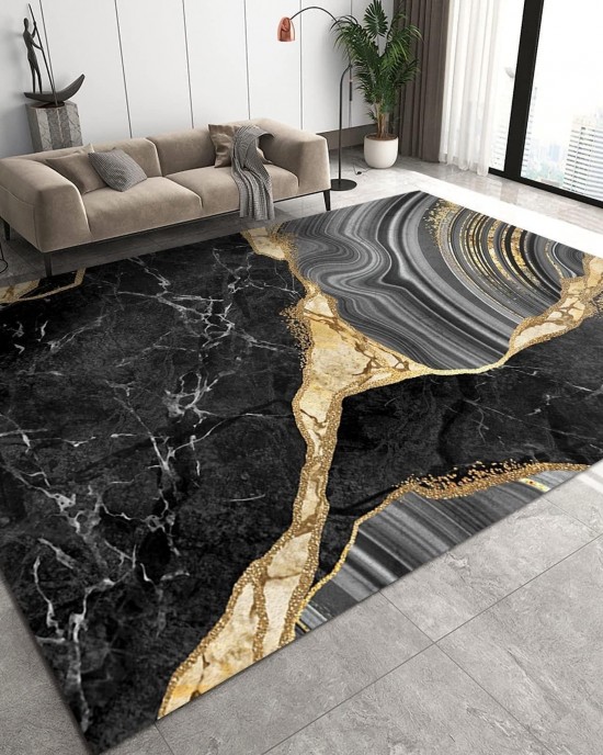Cross-border factory direct-stock light luxury carpet, large-scale full-coverage living room coffee table mat, easy-care bedroom bedside rug Cross-border factory direct-stock light luxury carpet, large-scale full-coverage living room coffee table mat, easy-care bedroom bedside rug