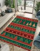 New Christmas printed living room carpet, European and American hotel/B&B terrace outdoor mat, home bedroom bedside rug