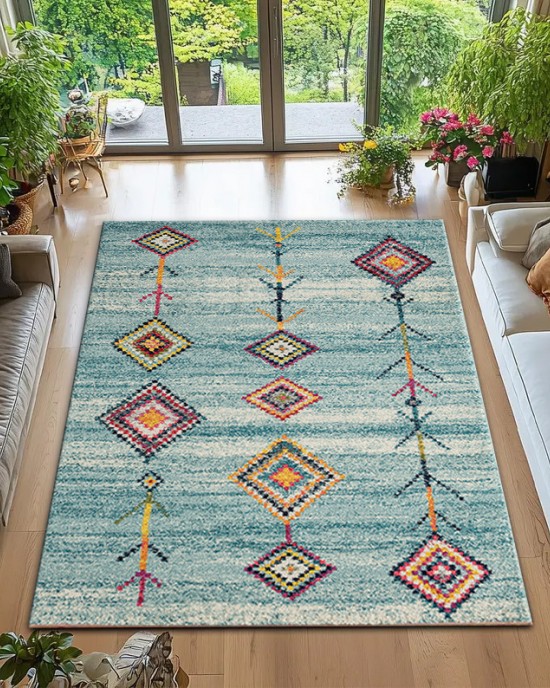 Nordic thickened crystal velvet floor mats, stain-resistant, non-slip, full-length easy-care large carpet available for dispatch