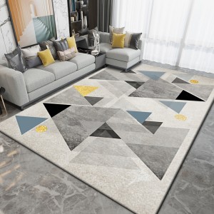 Cross-border Nordic light luxury living room sofa blankets, simple geometric bedroom bedside blankets, B&B and hotel decorative carpets