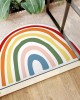 Cartoon rainbow semi-circular floor mats for home entrance doormats, stain-resistant, non-slip bathroom doormats Cartoon rainbow semi-circular floor mats for home entrance doormats, stain-resistant, non-slip bathroom doormats
