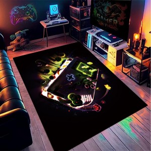 Cross-border Amazon Game Controller Printed Carpet, Home Gaming Room Decorative non-slip, stain-resistant, easy-care, dust-proof mats