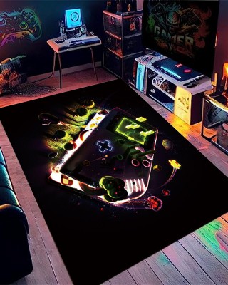Cross-border Amazon Game Controller Printed Carpet, Home Gaming Room Decorative non-slip, stain-resistant, easy-care, dust-proof mats