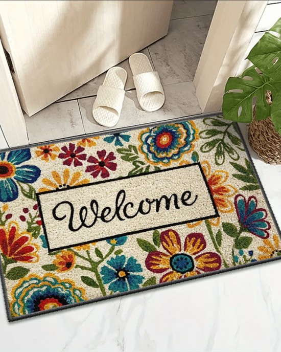 Temu labelled retro entrance doormats, absorbent, non-slip, easy-care entryway mats, cross-border supply Temu labelled retro entrance doormats, absorbent, non-slip, easy-care entryway mats, cross-border supply