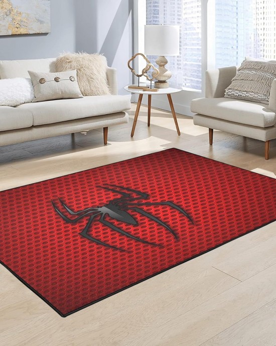Cross-border Marvel Spider-Man living room carpet, esports room decorative bedside rug, stain-resistant and wear-resistant coffee table mat in stock