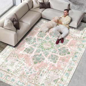 Cross-border Bohemian living room rug, retro Persian ethnic carpet mat, bedroom sofa coffee table rug