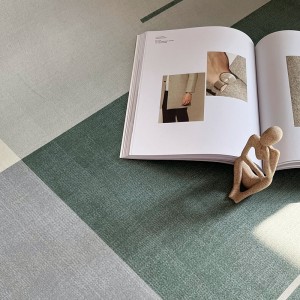 In stock Green forest-style minimalist living room carpet, ins-style sofa and coffee table mat, simple, high-end wall-to-wall carpet for home use.