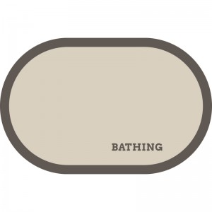 Diatom mud bathroom floor mat, absorbent, non-slip mat, quick-drying bathroom door mat, semi-circular simple floor mat, wholesale